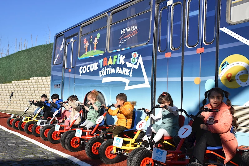 Çocuk Trafik Eğitim Parkı ilk misafirlerini ağırladı