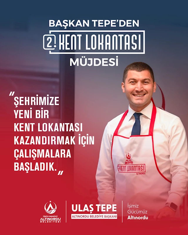 BAŞKAN TEPE’DEN İKİNCİ KENT LOKANTASI MÜJDESİ