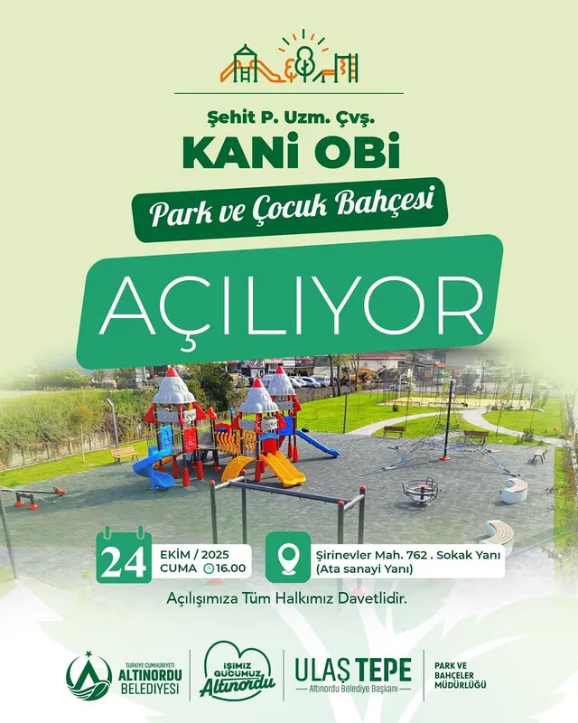 Şehit Kani Obi Park ve Çocuk Bahçesi 24 Ekim