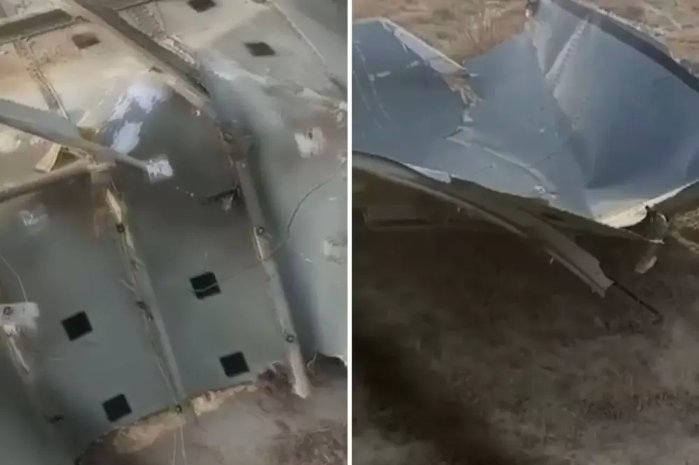 askeri kargo uçağımızın parçaları görüntülendi