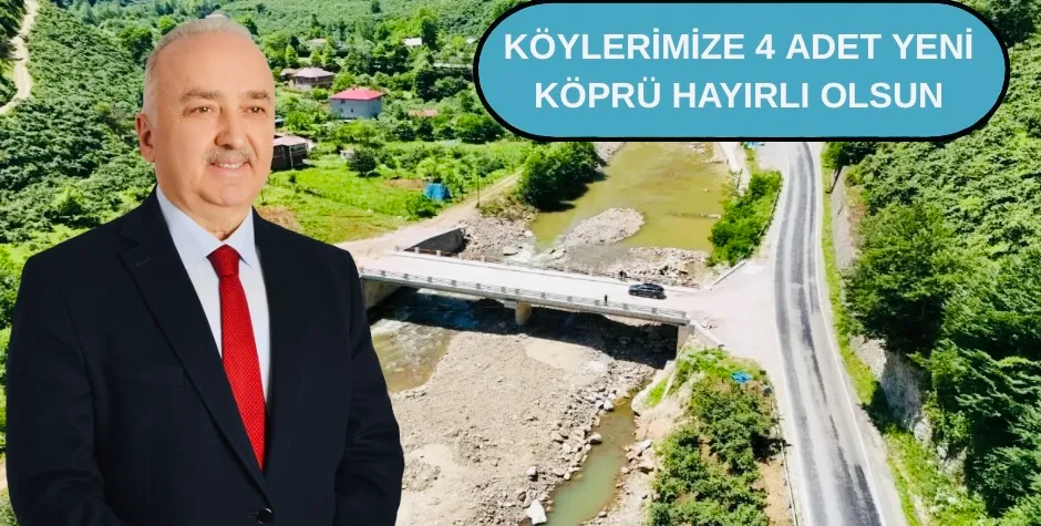 KÖYLERİMİZE 4 ADET YENİ KÖPRÜ HAYIRLI OLSUN