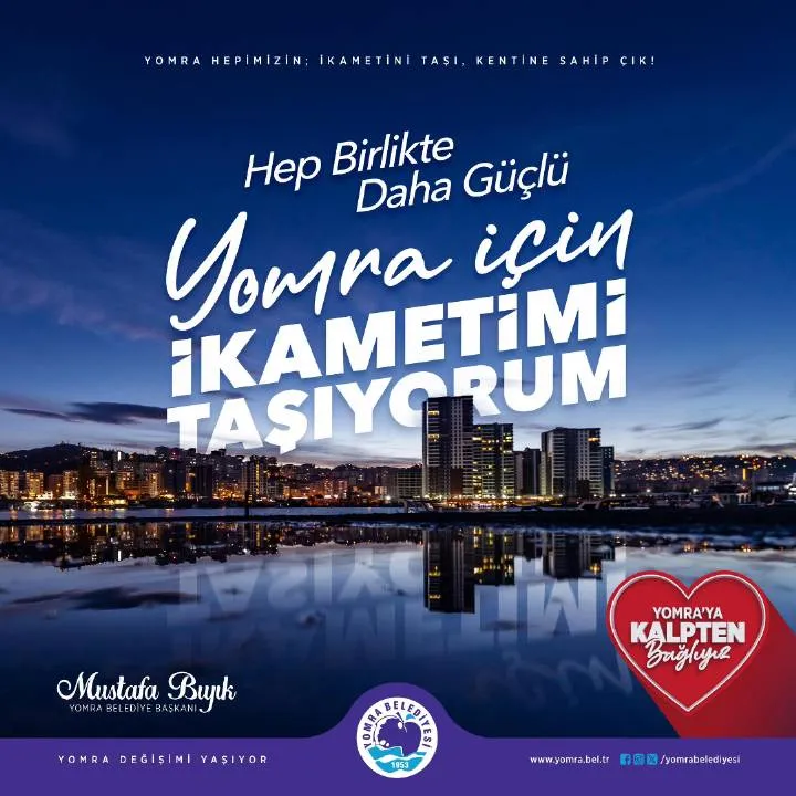 Yomra Belediyesi, İlçe Dışındaki Nüfus Kayıtlarını Taşıma Çağrısı Yaptı