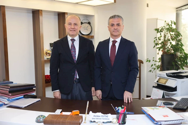 BAŞKANIMIZ TÜRKİYE BELEDİYELER BİRLİĞİ YÖNETİMİNİ MAKAMINDA ZİYARET ETTİ