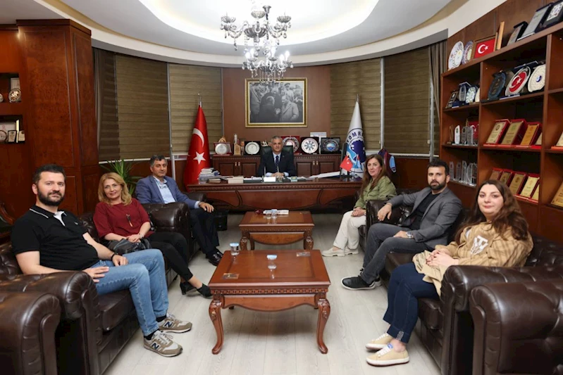 TMMOB JEOFİZİK MÜHENDİSLERİ ODA YÖNETİMİNDEN BAŞKANIMIZA MAKAMINDA ZİYARET