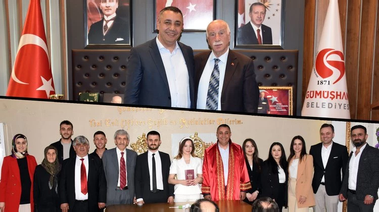 BAŞKANIMIZ, BELEDİYEMİZ KÜLTÜR VE SOSYAL İŞLER MÜDÜRÜ BADDAL BAYAR’I MAKAMINDA AĞIRLADI, NİKAH KIYDI