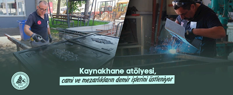 Kaynakhane atölyesi, cami ve mezarlıkların demir işlerini üstleniyor