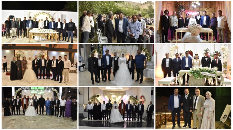 BAŞKANIMIZ, DÜĞÜN TÖRENLERİNE KATILARAK NİKAH KIYDI