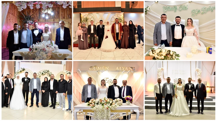 BAŞKANIMIZ, DÜĞÜN TÖRENLERİNE KATILARAK NİKAH KIYDI